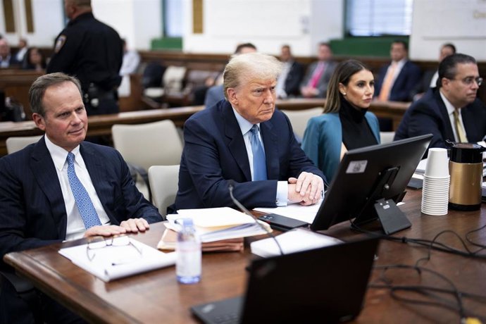 Donald Trump en su juicio por fraude en Nueva York, Estados Unidos