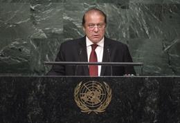 Archivo - El ex primer ministro de Pakistán, Nawaz Sharif
