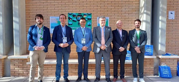Autoridades presentes en la inauguración del II Encuentro de Biotecnología de Andalucía (EBA), que se celebra en la Universidad de Almería del 20 al 22 de octubre.
