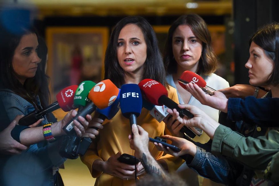La ministra de Derechos Sociales y Agenda 2030 en funciones, Ione Belarra