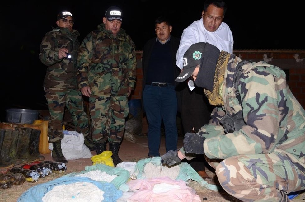 Operación antidroga en Bolivia