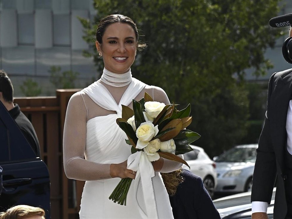 MARTA POMBO EL DÍA DE SU BODA CON LUIS ZAMALLOA