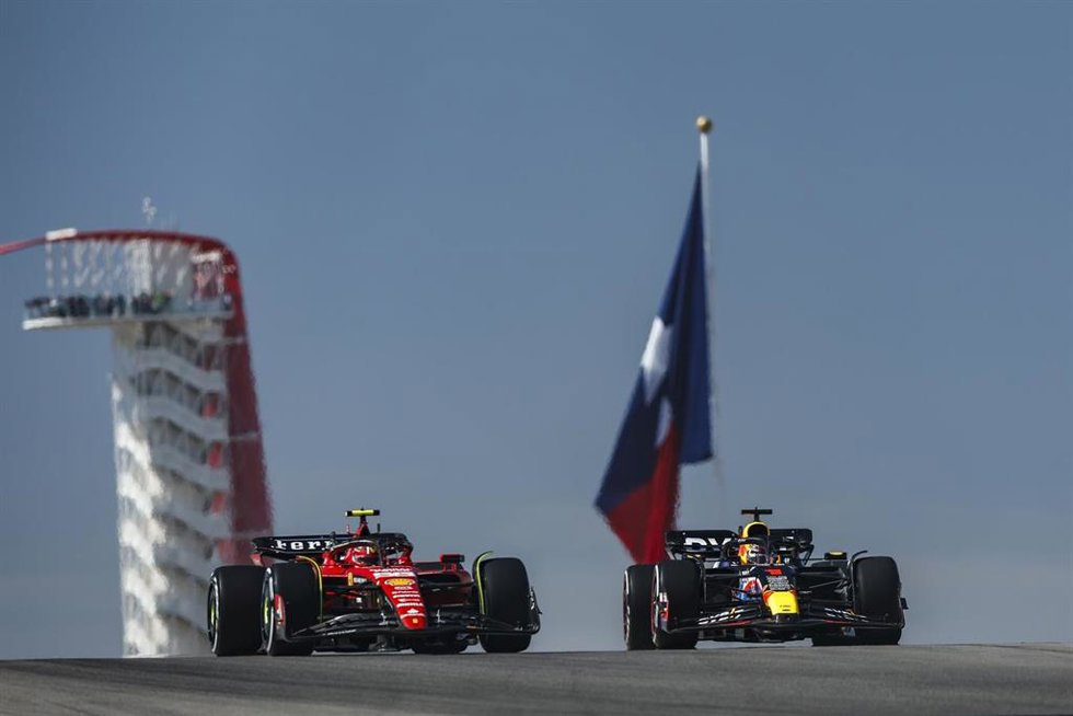 Max Verstappen y Carlos Sainz