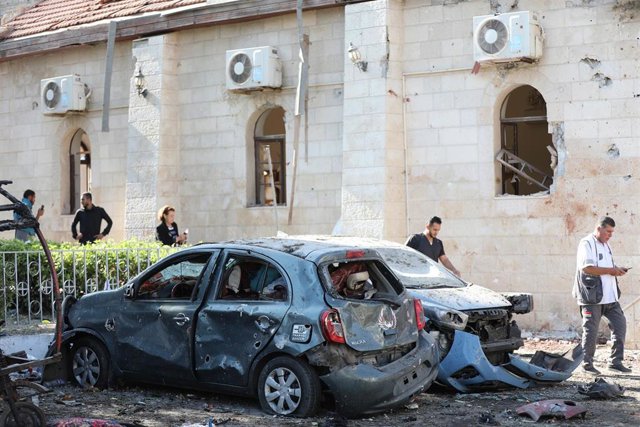 Ataque al hospital de Al Ahli, en Gaza.