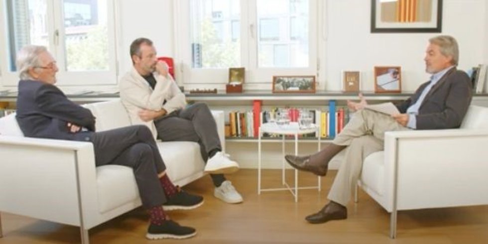 Mas en el videopodcast 'A favor de la política' junto a Trias y Rosell.