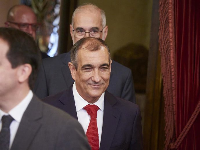 Archivo - El consejero de Cohesión Territorial del Gobierno de Navarra, Óscar Chivite.