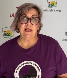 La concejala de la Izquierda de Huelva (Izquierda Unida-Podemos-Iniciativa del Pueblo Andaluz) en el Ayuntamiento de la capital onubense, Mónica Rossi.