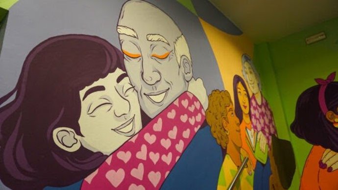 Cartel del primer concurso de dibujo para personas mayores de 60 años en Barcelona