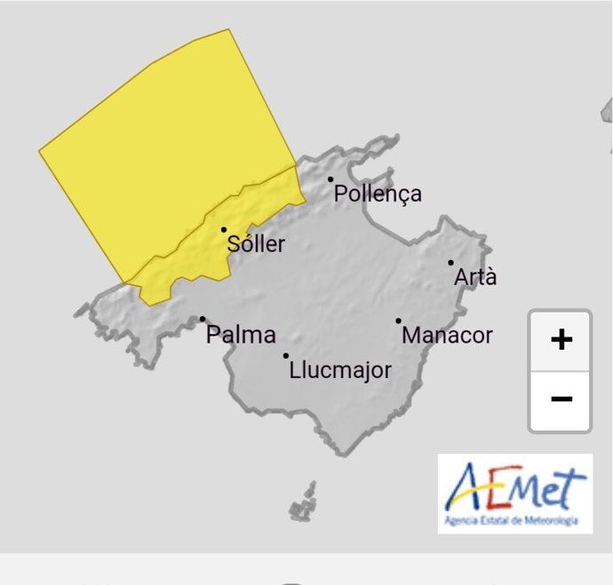 Emergencias activa el IG0 por viento y fenómenos costeros en Mallorca