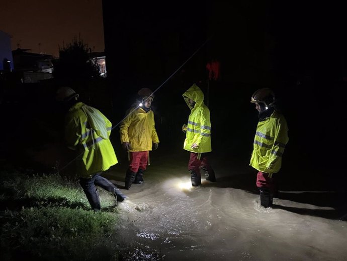 Intervenciones de los Bomberos por la lluvia en Madrid