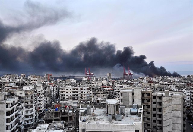 Archivo - Imagen de archivo de un ataque israelí contra Siria