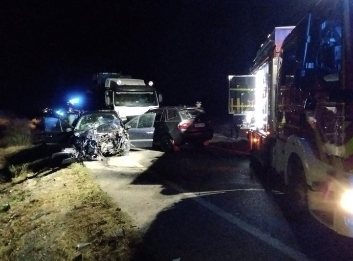 Imagen del lugar del accidente de tráfico