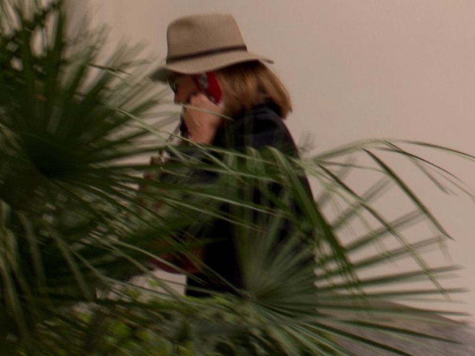 La Infanta Elena llegando a su puesto de trabajo