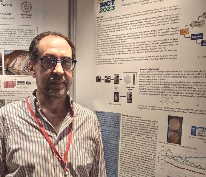 El investigador de la Universidad de Huelva José Miguel Dávila, uno de los inventores de la patente.