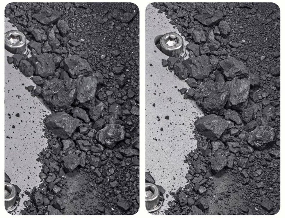 Material traído del asteroirde Bennu