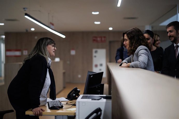 Isabel Díaz Ayuso, presidenta de la Comunidad de Madrid, visita los nuevoz juzgados de Valdemoro