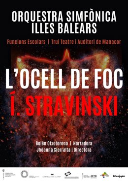 Cartel del ballet 'El pájaro de fuego'