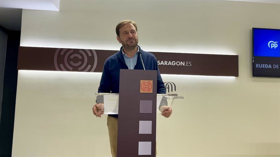 El portavoz del PP en las Cortes de Aragón, Fernando Ledesma.