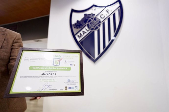 El Ayuntamiento renueva el Certificado de Calidad Ambiental al Málaga Club de Fútbol