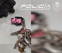 Descubren pastillas de éxtasis dentro de unas llaves de coche en Vallecas