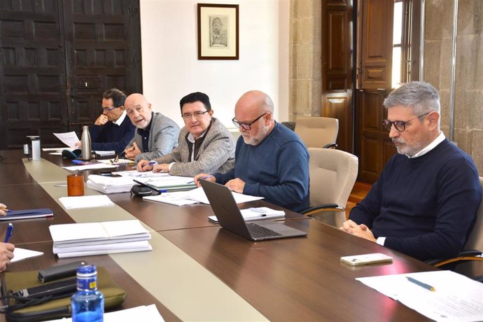 El concejal del PSOE en el Ayuntamiento de Toledo, Teo García, en la Comisión de Hacienda