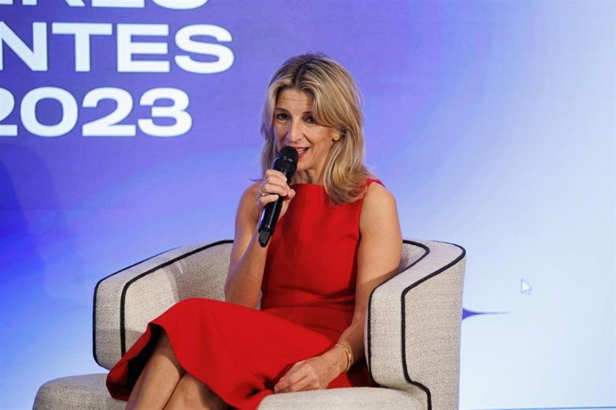 La vicepresidenta segunda del Gobierno y líder de Sumar, Yolanda Díaz, en una imagen de archivo. 