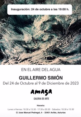 Cartel de la exposición de Guillermo Simón