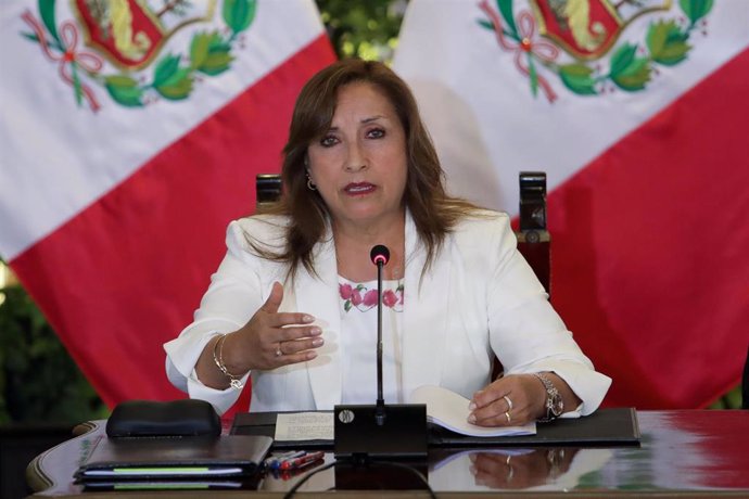 Archivo - Dina Boluarte, presidenta de Perú.