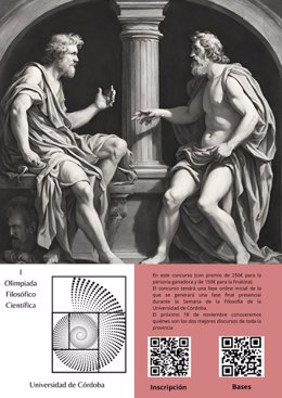 Cartel de la I Olimpiada filosófico-científica de la UCO.