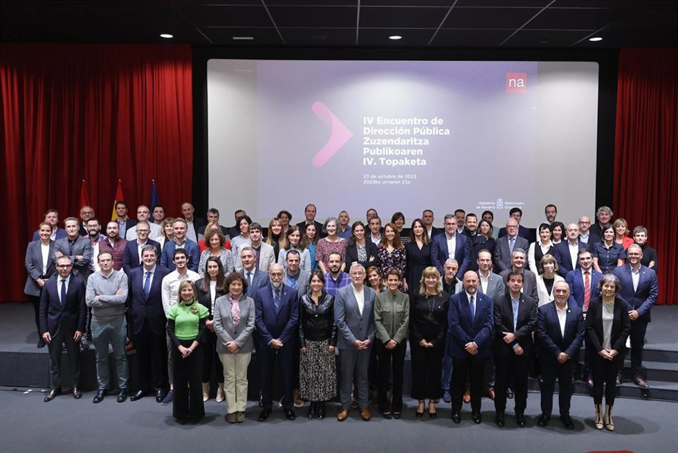 La presidenta de Navarra, María Chivite, ha presidido este lunes el cuarto encuentro del personal directivo del Gobierno de Navarra.