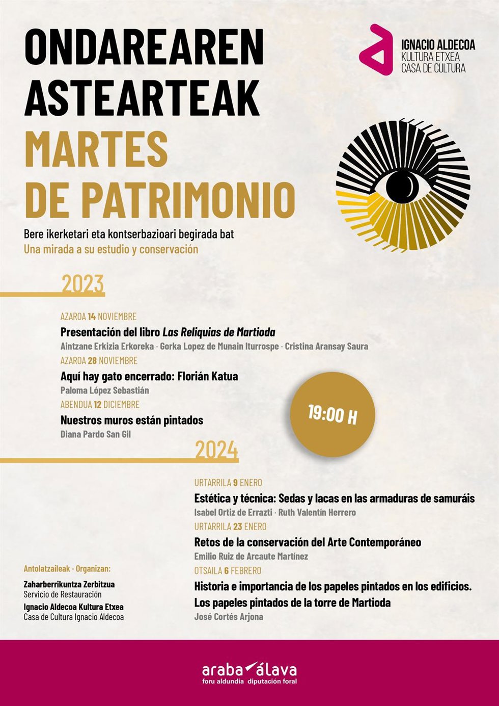 Programa del ciclo 'Martes de Patrimonio'