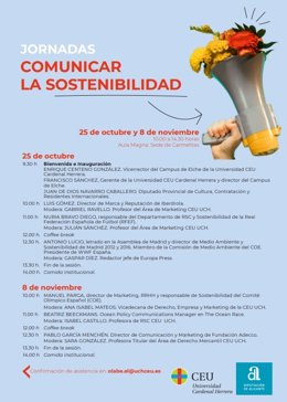 Expertos de Iberdrola, Adecco, The Ocean Race, COE, RFEF y WWF España participan en las Jornadas sobre Comunicación y Sostenibilidad del CEU.