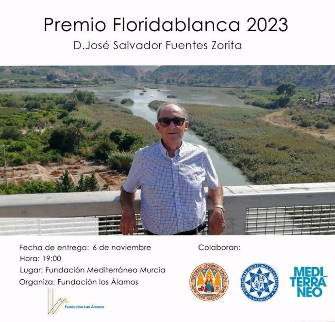 El expresidente de la CHS, José Salvador Fuentes Zorita, premio Floridablanca