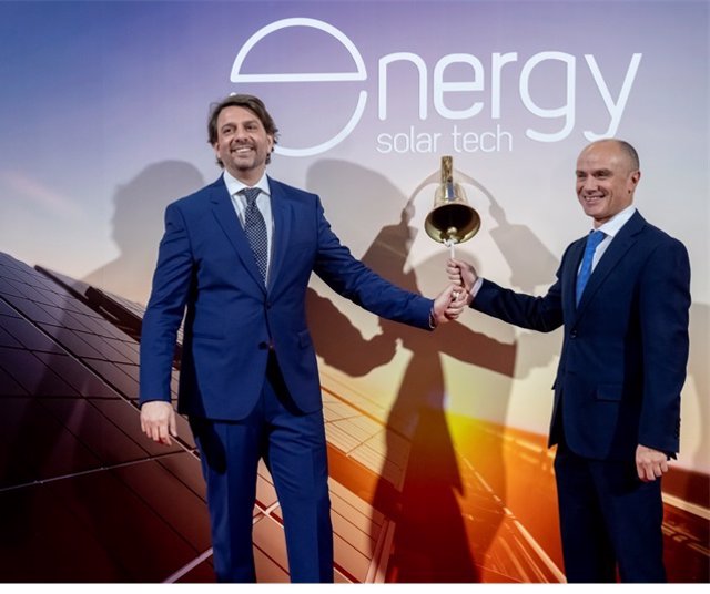 Archivo - Alberto Hernández Poza, consejero delegado de Energy Solar Tech, y Abel Martín Sánchez, consejero ejecutivo
