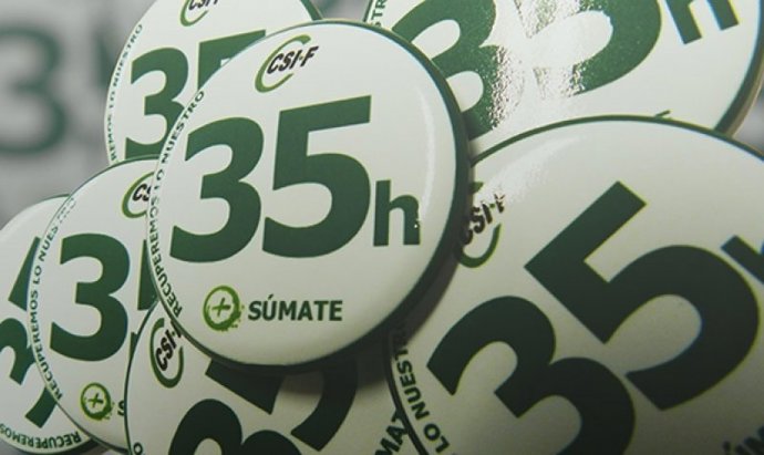 Archivo - CSIF reclama la jornada laboral de 35 horas