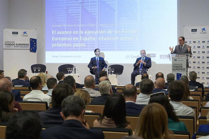 Archivo - Imagen de archivo de una acción organizada por la Confederación de Empresarios de Málaga (CEM).