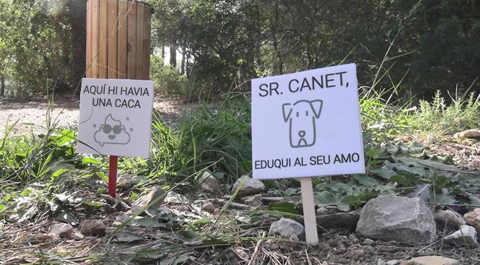 El parque arqueológico Sa Morisca en Calvi lanza una campaña contra el abandono de los excrementos de perros