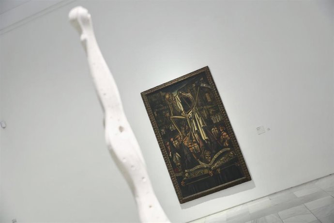 Archivo - La obra 'Procesión de la muerte' de Picasso, en una exposición en el Museo Reina Sofía