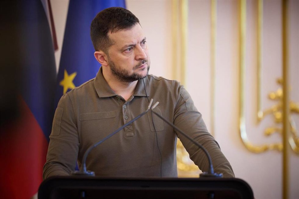 Archivo - Volodimir Zelenski, presidente de Ucrania