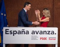 Sánchez y Díaz dan por hecho que habrá Gobierno y completará la legislatura: "Vamos a estar cuatro años más"