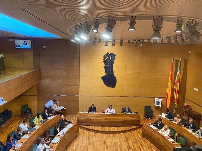 Imagen del pleno ordinario del Ayuntamiento de Valncia celebrado este martes.