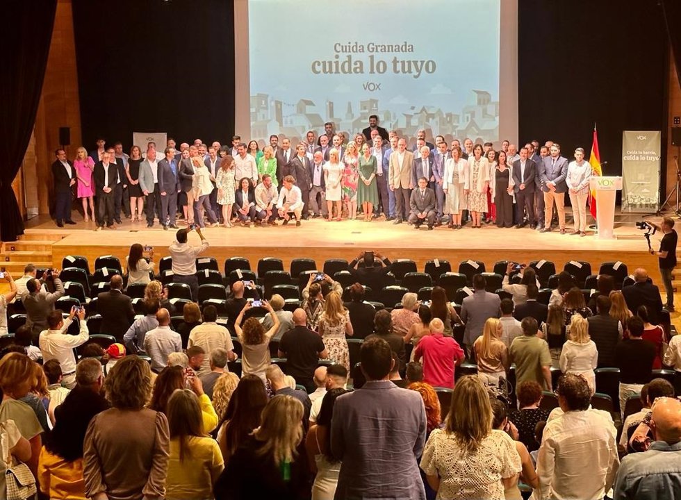 Presentación de candidatos de Vox a las municipales el pasado mayo, en imagen de archivo