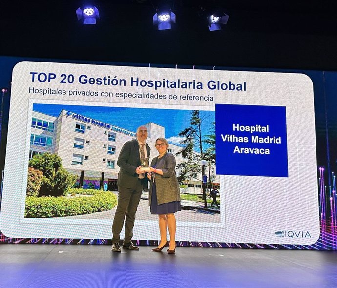 El Hospital Universitario Vithas Madrid Aravaca, premio TOP20 por su gestión