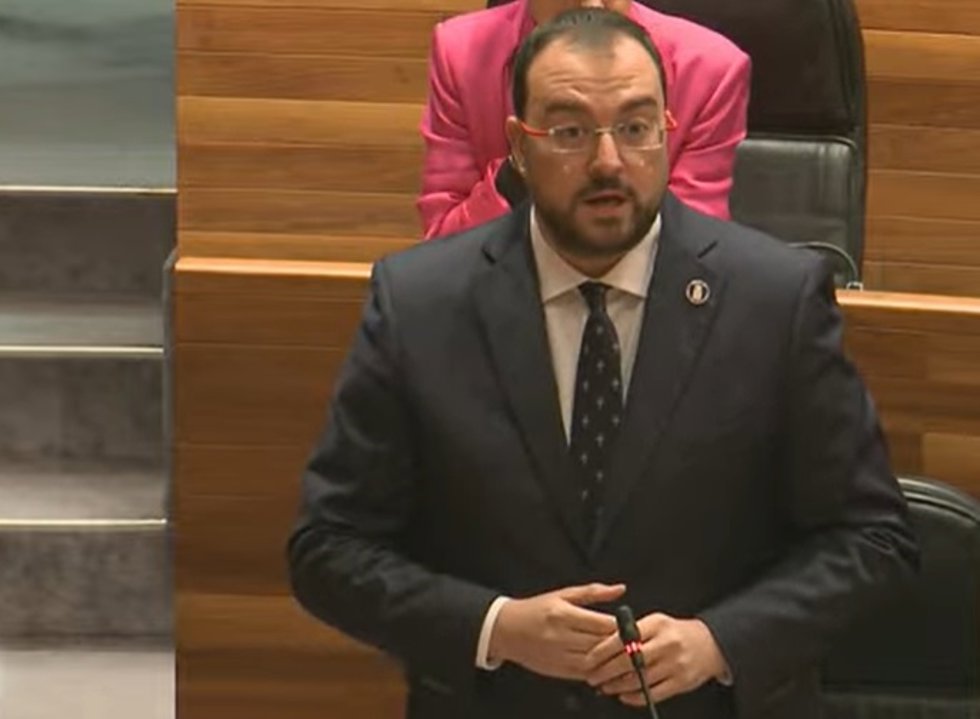 El presidente del Principado, Adrián Barbón