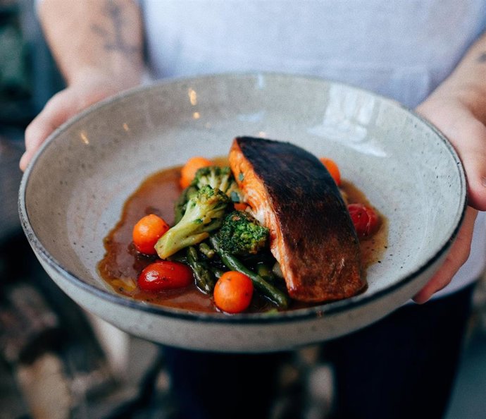 Imagen de un plato de pescado.