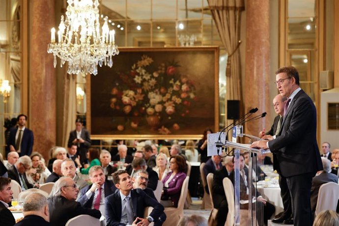 El presidente del PP, Alberto Núñez Feijóo