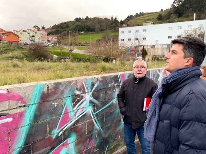 El portavoz socialista de Santander, Daniel Fernández, en El Campón