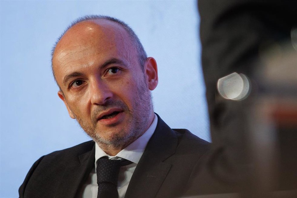 El CEO de Inditex, Óscar García Maceiras, durante el III Foro de Retail y Gran Consumo de elEconomista, en el hotel The Westin Palace, a 2 de octubre de 2023, en Madrid (España). 