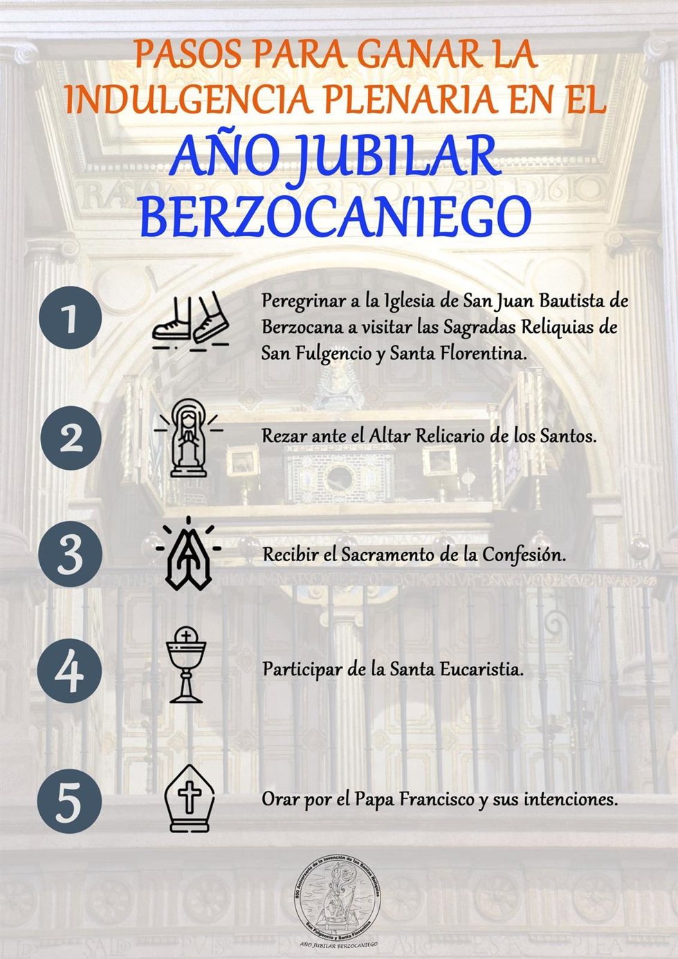 Cartel sobre el Año Jubilar Berzocaniego