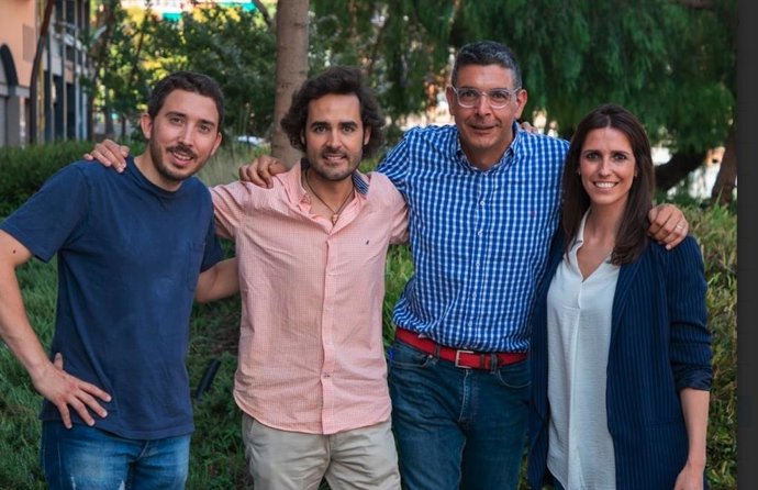 Adri Buzón, cofundador y CEO ; Guillermo Molina, cofundador y CRO; Roberto Valdés, cofundador, CFO y Managing Director, y Marta Cuesta, cofundadora y directora de RRHH.